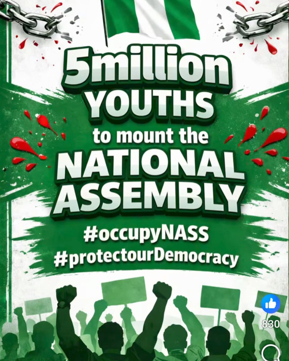 Sylosacn's tweet photo. Guys, all roads lead to the National Assembly Abuja.

 *#OccupyNass* 🔥💪 https://t.co/CQevWkPKoW