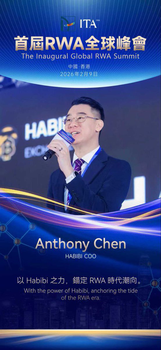 Connecting tangible assets to the digital frontier. 💎

HABIBI Exchange is honored to join global leaders at the Inaugural Global RWA Summit in Hong Kong. 

Together, we're shaping the future of tokenized finance. 🤝

#HABIBIExchange #RWA #Tokenization #HongKong