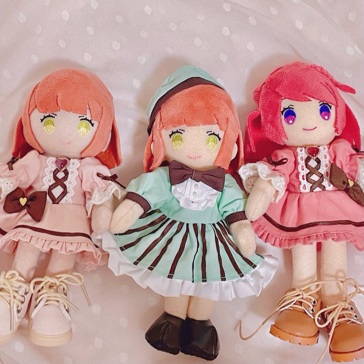 前に作ったチョコミントの服と 💖🍫 双子コーデも、3人も、どっちも