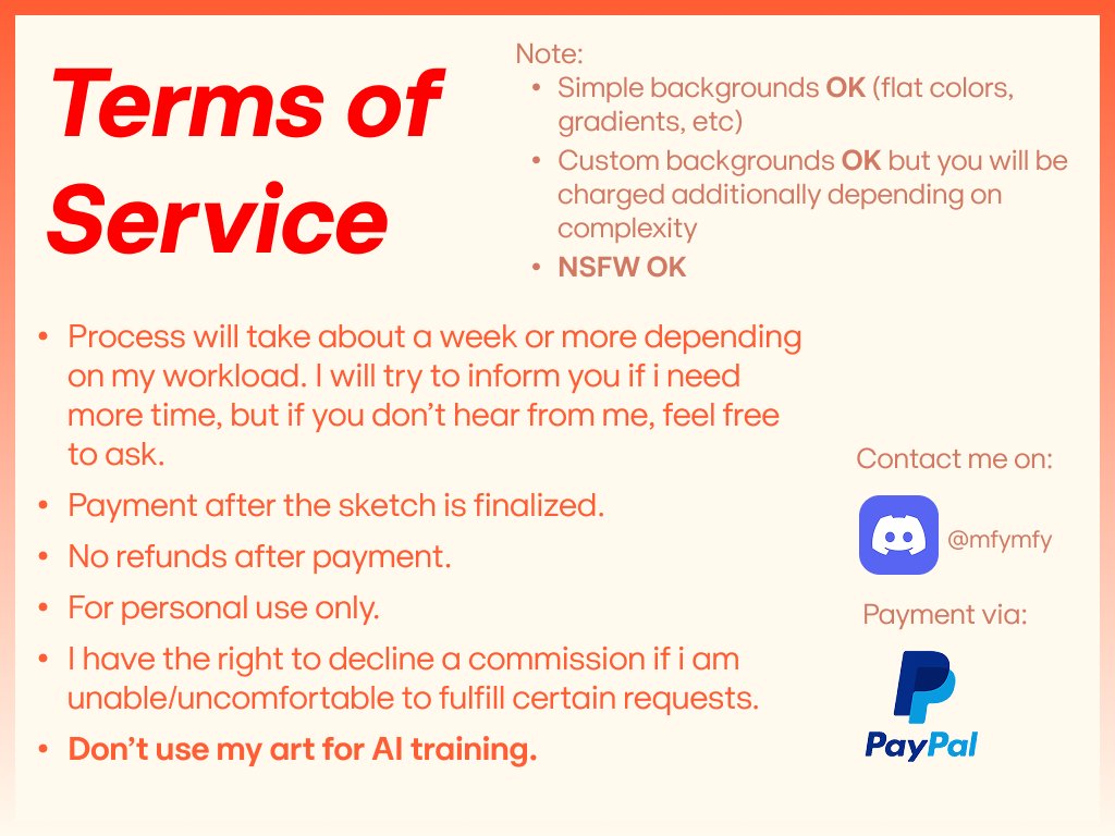 hello! im open to a few slots for now
contact me if interested :)