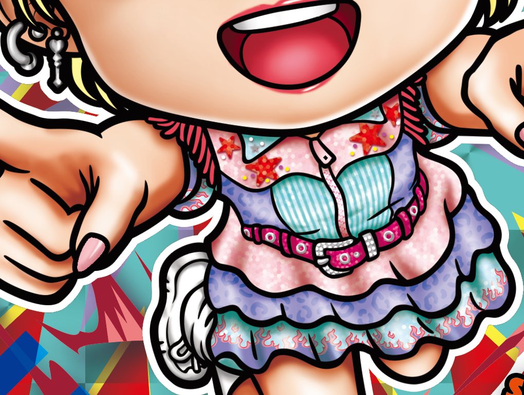 ビビちゃんのイラストも例に応じて、シールサイズだときっとほとんど