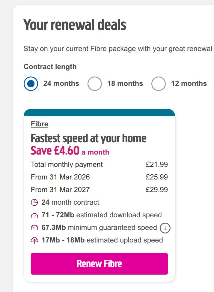 HayekAndChips's tweet photo. How are companies like @Plusnet allowed to do this nonsense?

"Save £4.60 a month!*"

*for a whole month https://t.co/sHKp2WxeD3