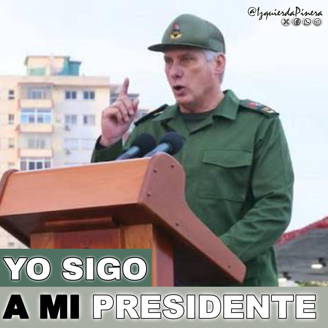 Con orgullo y sin vacilar, lo apoyamos. 
Cuente con Cuba
#YoSigoAMíPresidente
#CubaVencerá