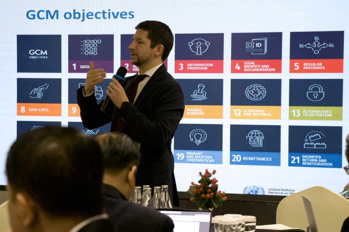 IOMLaoPDR's tweet photo. 🌏🤝 @IOMLaoPDR, with the Ministry of Foreign Affairs, convened a workshop with #government & key stakeholders to advance implementation and review of the #GlobalCompactforMigration (#GCM). A key step toward Lao PDR’s contribution to #IMRF2026
Supported by 🇪🇺 https://t.co/cwtD0Y0PgS