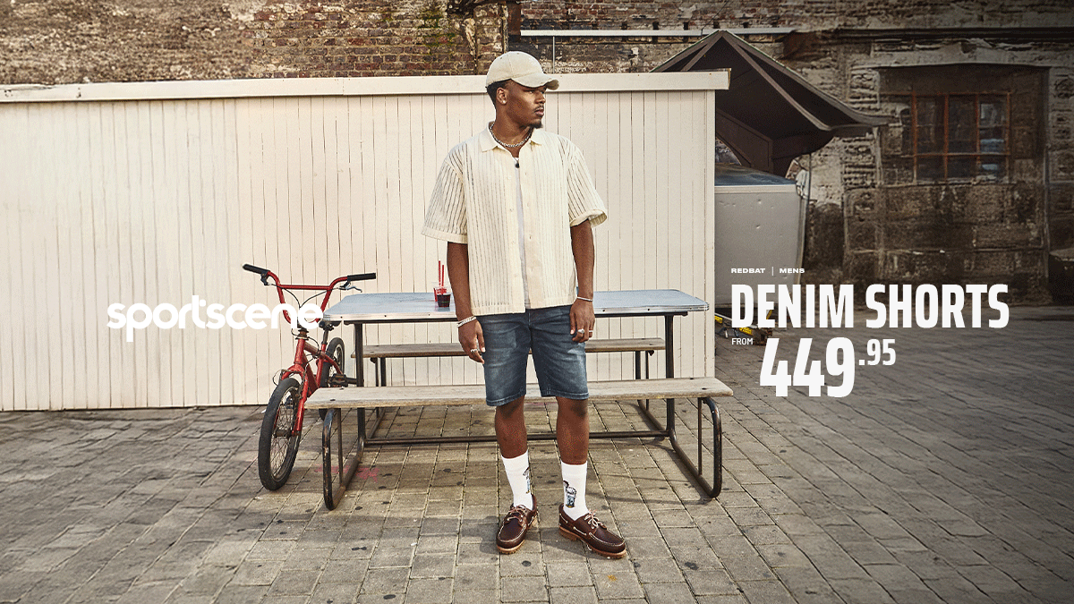 sportsceneSA's tweet photo. Staples pieces = confidence unlocked. 🔓 When the heat rises, you’ll have fits that flex with every moment.

Redbat Denim Shorts from R449.95 in sportscene stores,  Bash mobi app &amp; online: https://t.co/Omgt3bEjyp

#summeressentials #RedbatEssentials https://t.co/fXrA3QZekw