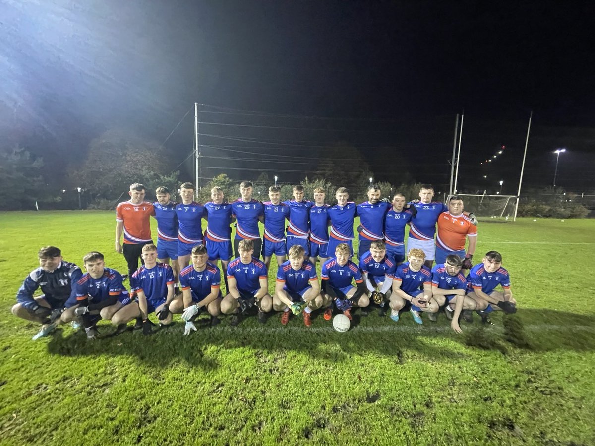 mic_stpats's tweet photo. Best of luck to our senior footballers who make the trip to the @louthgaa COE in Darver for their quarter final vs @MageeGAA at 4pm 💙🤍 https://t.co/dOQwxekSPm