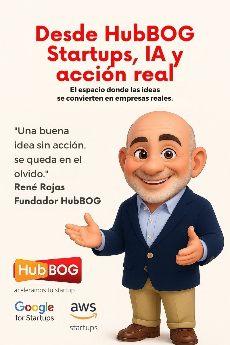 En Desde HubBOG: Startups, IA y acción real, René Rojas compartirá cómo transformar una idea innovadora en una empresa real y una empresa de hoy a una empresa del futuro.

👉 ENTRADA LIBRE. Inscríbete aquí: bit.ly/sesion-hubbog

#InteligenciaArtificial #AcciónReal #IA