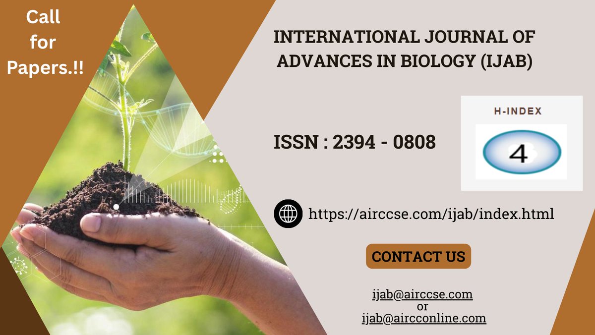 IJAB233791's tweet photo. Contact Us
Here's where you can reach us : ijab@airccse.com or ijab@aircconline.com

#regenerativemedicine #stemcelltherapy #stemcells #prp #stemcell #medicine #wellness #chronicpain #painmanagement #antiaging #health #painrelief #functionalmedicine #jointpain #aestheticmedicine https://t.co/iyFqvBP0tb