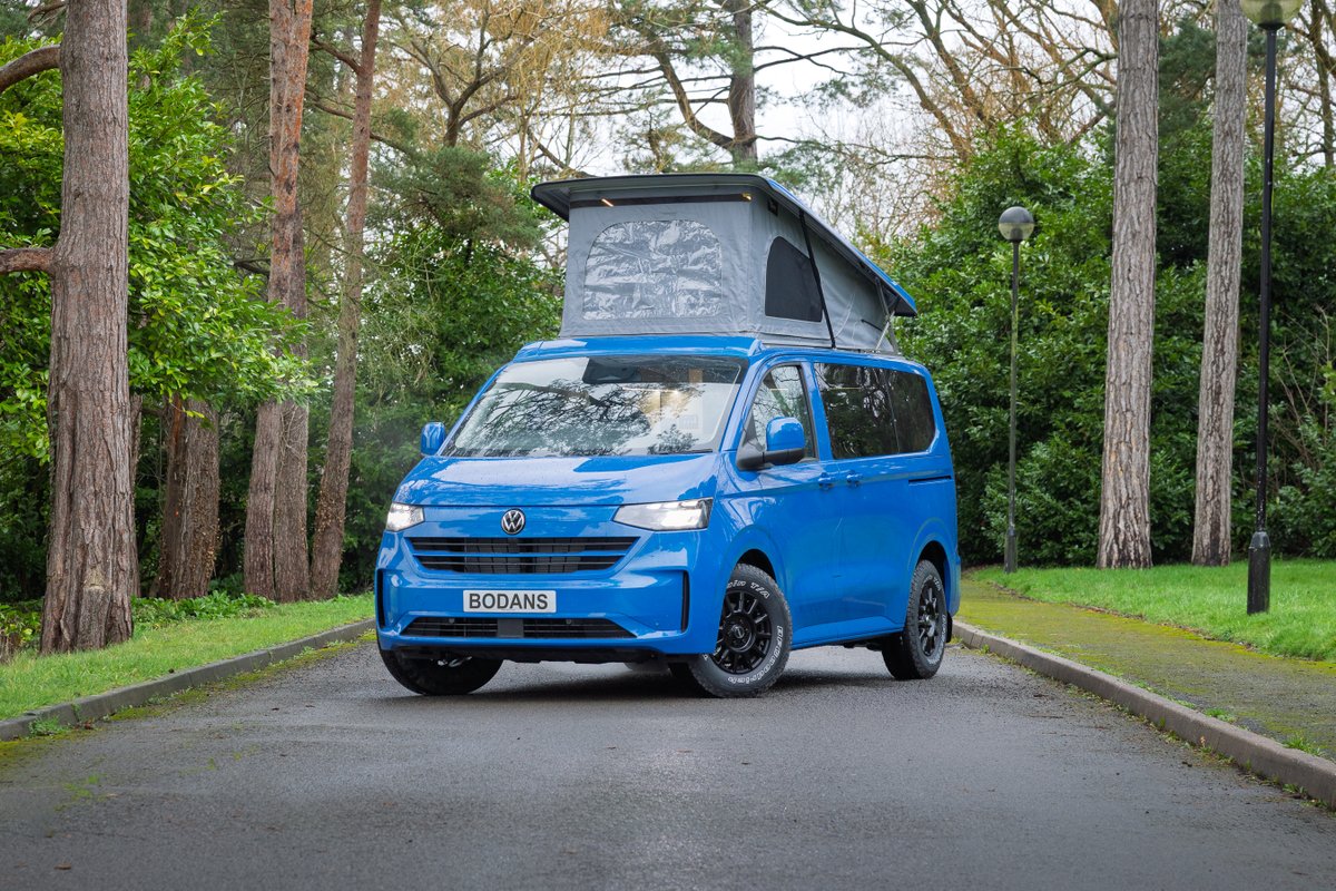 VW_Interiors's tweet photo. Explore our exciting range of new VW campervans at Bodans with the 5+ Promise which includes 5 Services + 3 MOTs*, 5 Years’ Warranty* &amp; Roadside Assistance. 

Our collection features 6 models, also bespoke builds, each expertly designed for comfort, versatility, and adventure. https://t.co/qrX783ncc9