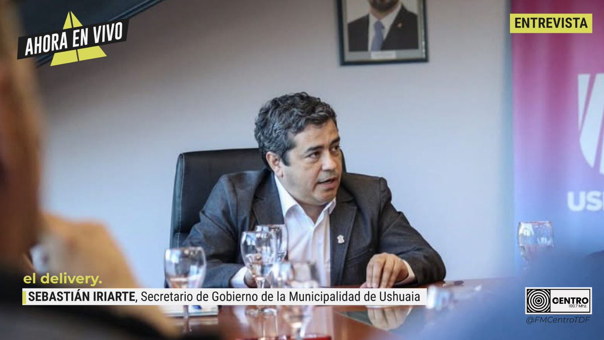 #AHORA - Nos visita <a href="/sebaush/">Sebastian Iriarte</a> - Secretario de Gobierno de <a href="/UshuaiaMuni/">UshuaiaMunicipalidad</a>.

Escuchá la nota ⬇
YouTube 👉🏻 youtube.com/live/0yaMTiOIv…
📻 100.7 (Ush) - @fmcentrotdf -104.9 (RG) - Radio+
