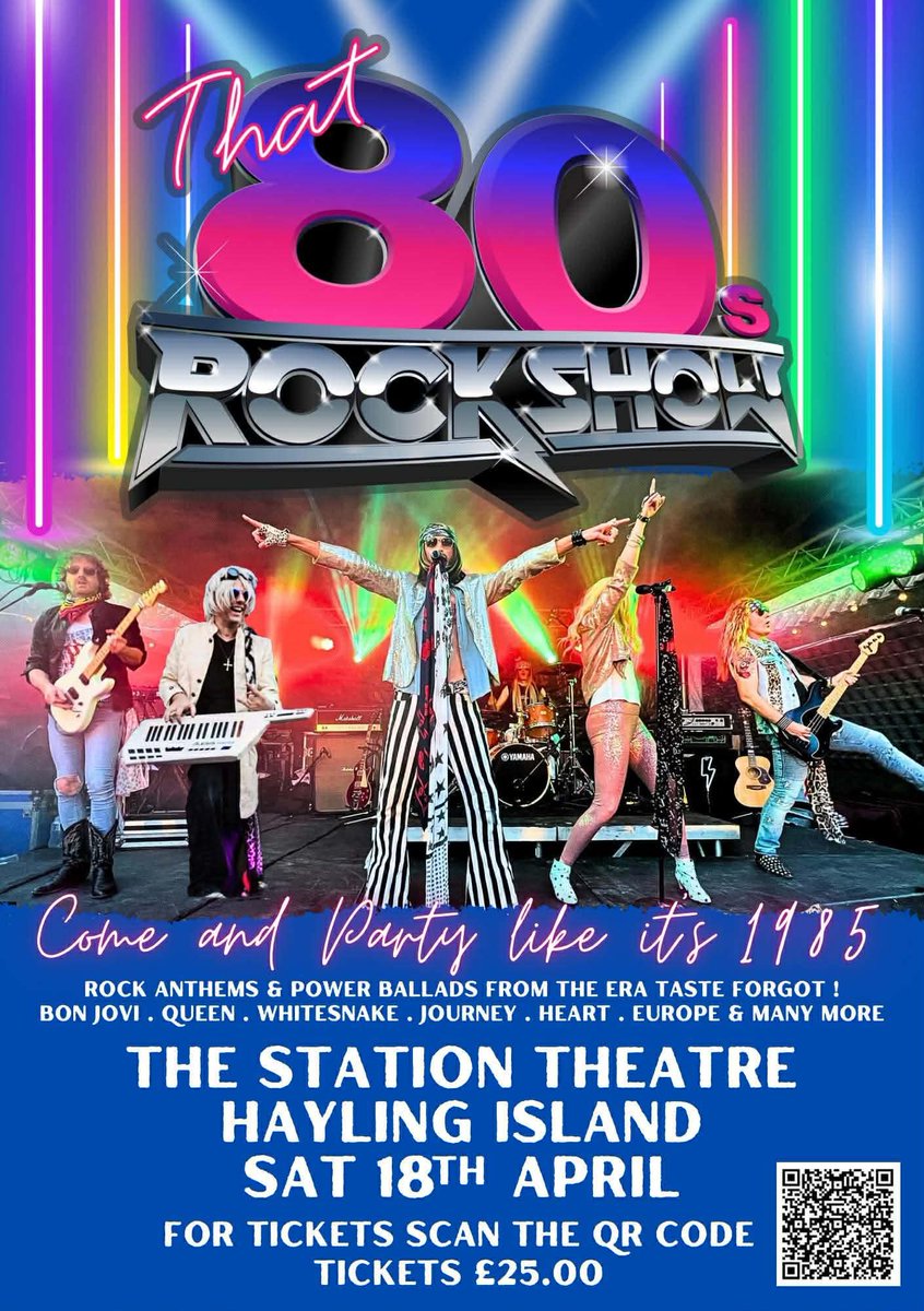 Tickets available from: 

that80srockshow.co.uk