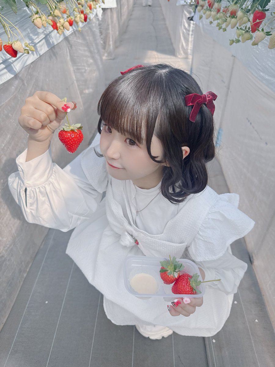いちごを沢山食べれて幸せだった日🍓♥