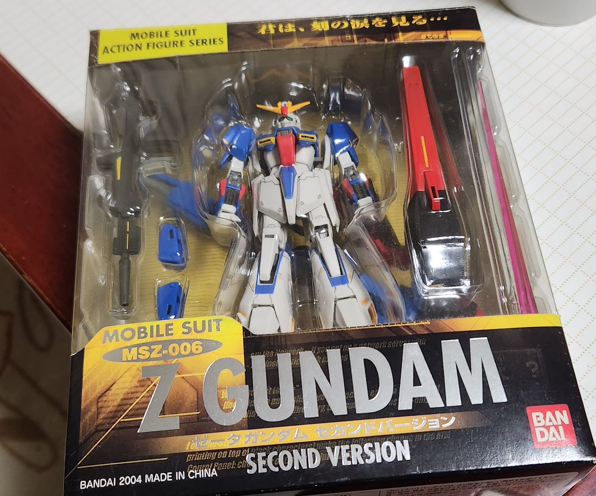 REDFRAMEP02's tweet photo. MS IN ACTION!!
ZガンダムSECOND VERSION
中古ショップで未開封品見つけたので購入。
初代とEXTENDEDは小学生の時に遊んでたこともあって、なんか懐かしい感じがする。
#ガンダム https://t.co/Iv1f0a8LgF