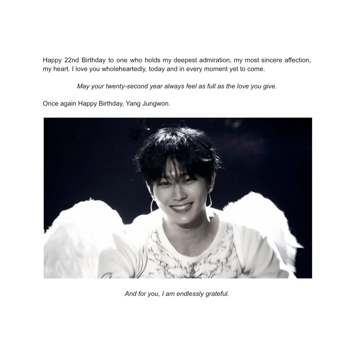 newsbIush's tweet image. May your heart always feel full as the love you give, my dear #jungwon