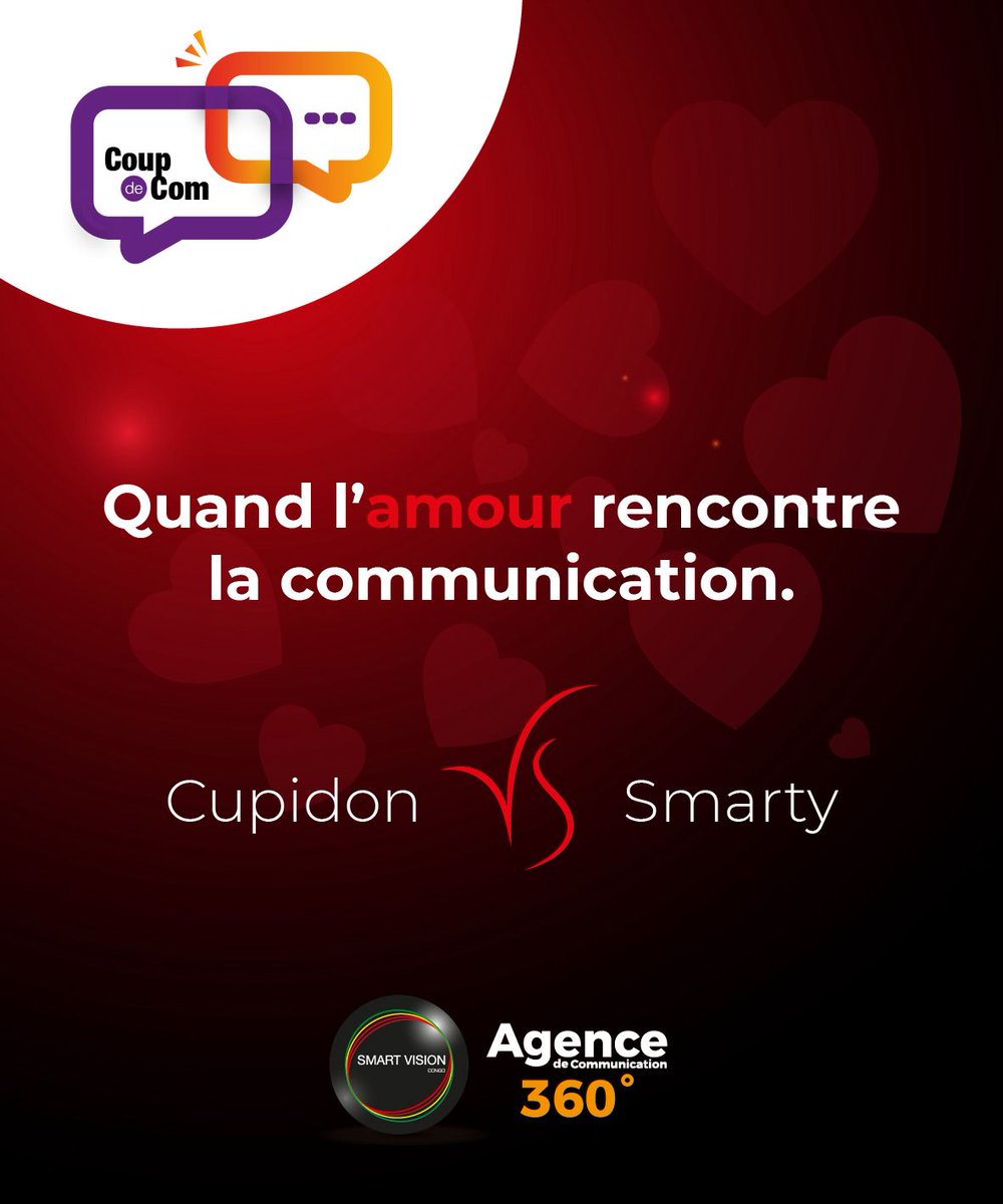 smartvisioncg's tweet photo. Quand l’amour rencontre la communication.
💘 Cupidon vs Smarty

Restez connectés.

#smartvision #agencedecommunication #saintvalentin2026 #cupidon https://t.co/XCnLtgrf0H