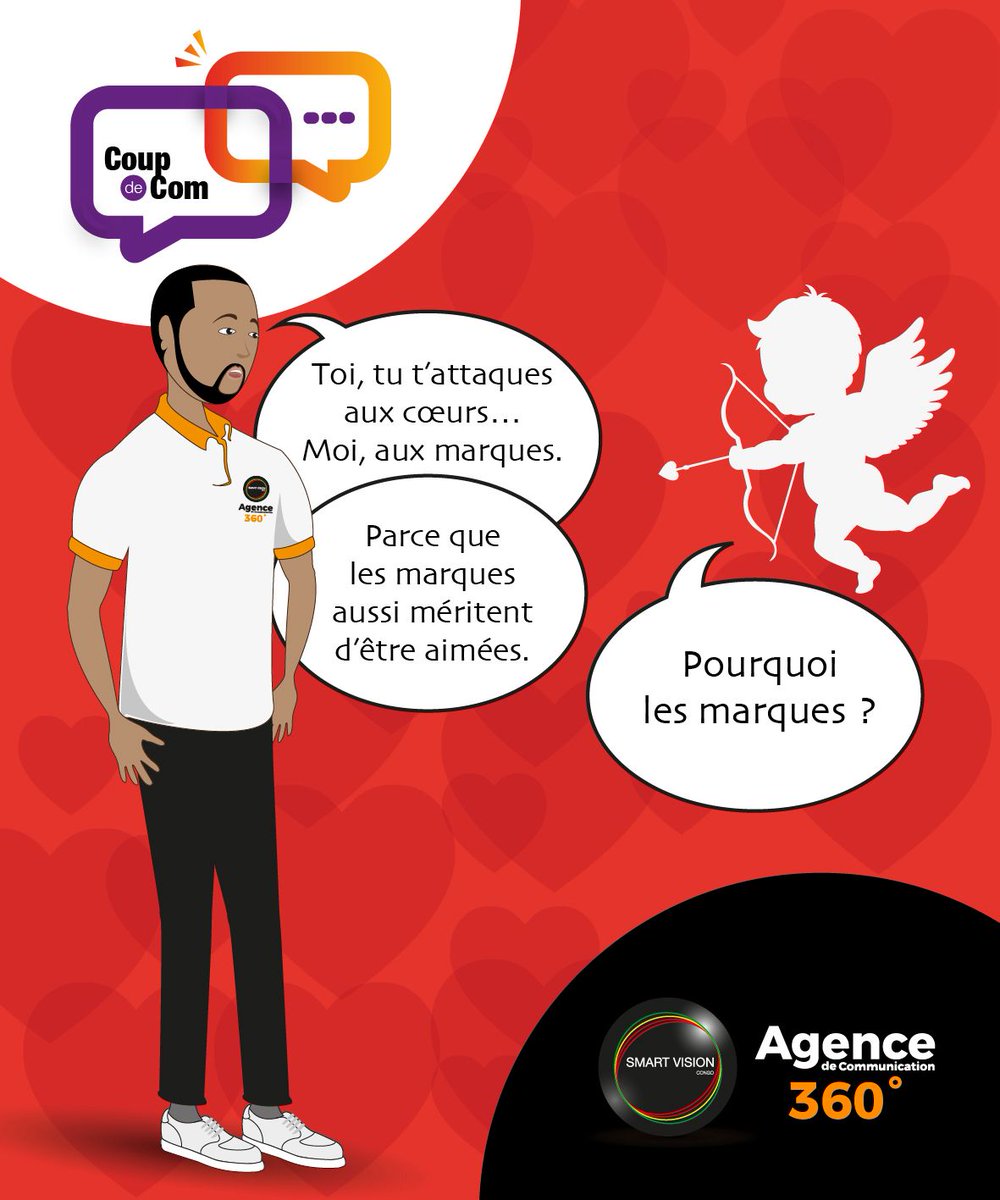 smartvisioncg's tweet photo. Quand l’amour rencontre la communication.
💘 Cupidon vs Smarty

Restez connectés.

#smartvision #agencedecommunication #saintvalentin2026 #cupidon https://t.co/XCnLtgrf0H