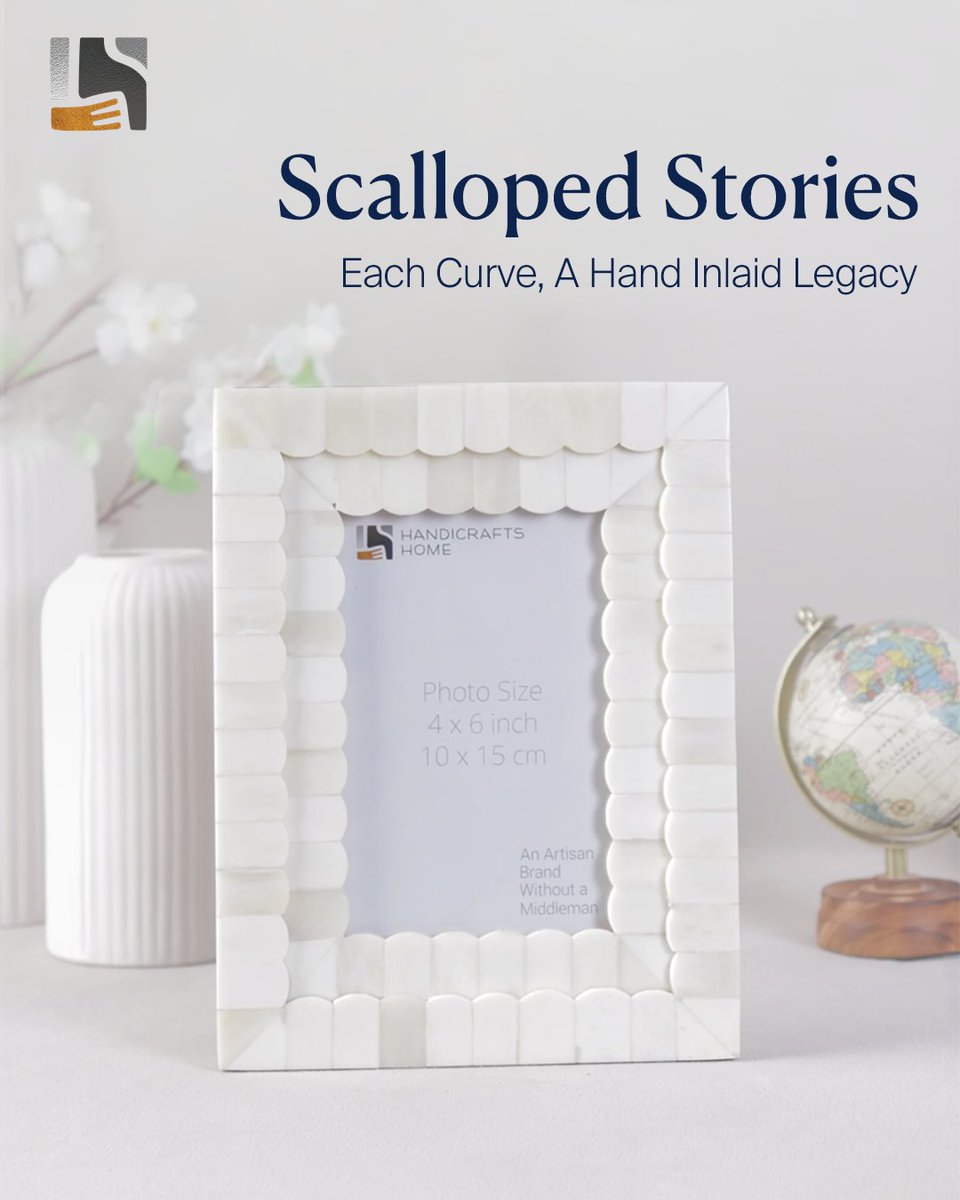 HandicraftsHom's tweet photo. Handcrafted scalloped white bone inlay frames for timeless home styling

Shop here: https://t.co/KrIAs5TGTU 

#handmadehomedecor #usahomedecor #scallopedframes #boneinlay #handicraftshome https://t.co/EqcObcsqE1