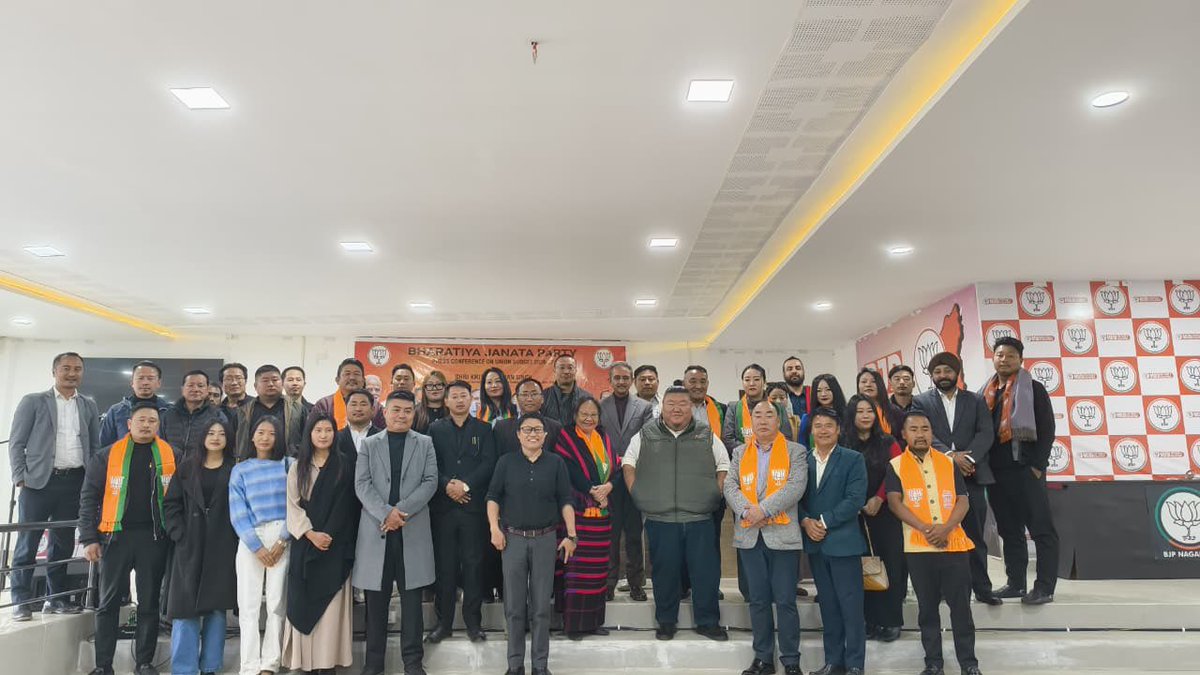 Held a Press Conference at the <a href="/BJP4Nagaland/">BJP Nagaland</a> Headquarters in Kohima today to highlight the transformative features of Budget 2026. This budget is a definitive milestone towards realizing the vision of an 'Aatmanirbhar' and 'Viksit Bharat' under the leadership of Hon’ble PM Shri
