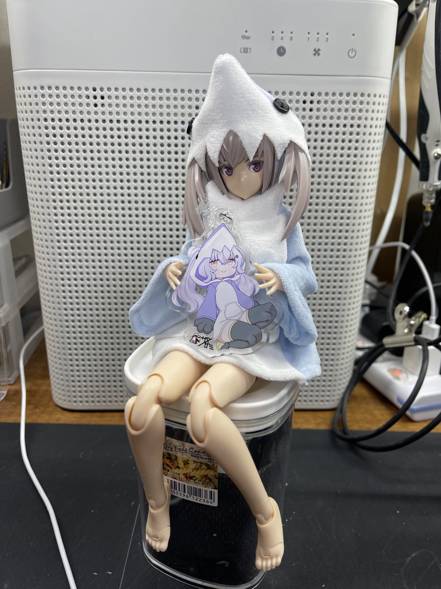 でうすさんのアクキーいただきました‼️
ありがとうございます😊
めっちゃカワイイ🥰
ひっそり買ったグランデパーカーと一緒にパシャリ📷✨
#サメは良いぞ