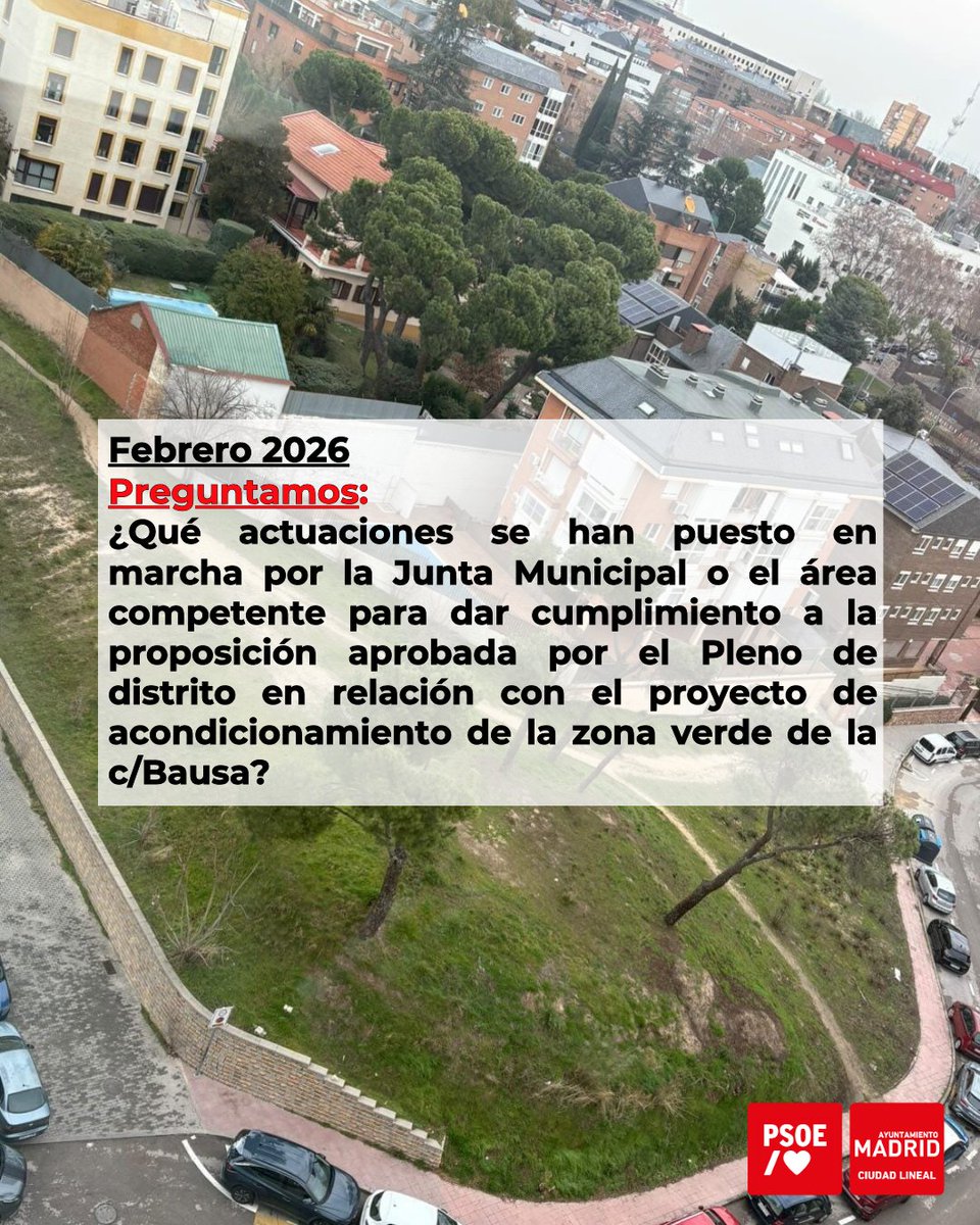 Y preguntaremos por:

📝El cumplimiento de los contratos, especialmente el de limpieza, que afectan al distrito

👷Reforma en el Centro Deportivo La Concepción

🌲Proyecto de acondicionamiento de la zona verde de la c/Bausa

#IzquierdaValiente🌹