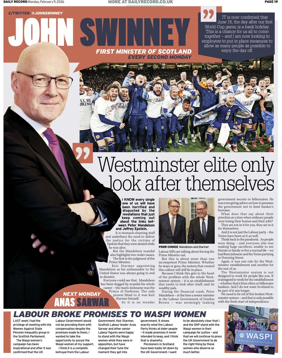 John Swinney tweet media