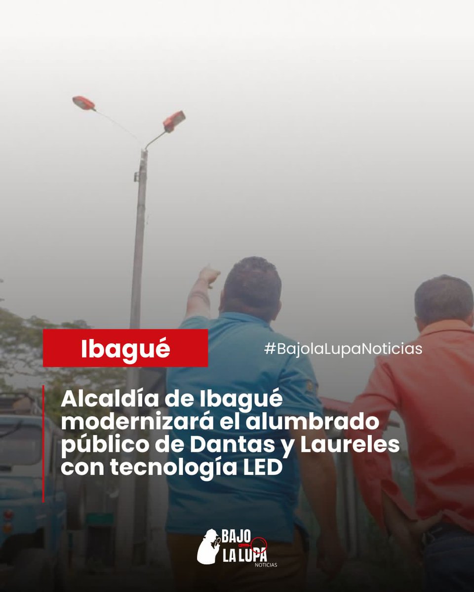 #Ibagué #Infibagué 💡 Esta intervención hace parte del proceso de modernización de 6.500 luminarias en todo el municipio, una apuesta de la administración de la alcaldesa Johana Aranda para mejorar la seguridad, el bienestar <a href="/INFIBAGUE/">INFIBAGUÉ</a> <a href="/Alcaldiaibague/">Alcaldía de Ibagué</a>

facebook.com/share/p/18DDYZ…