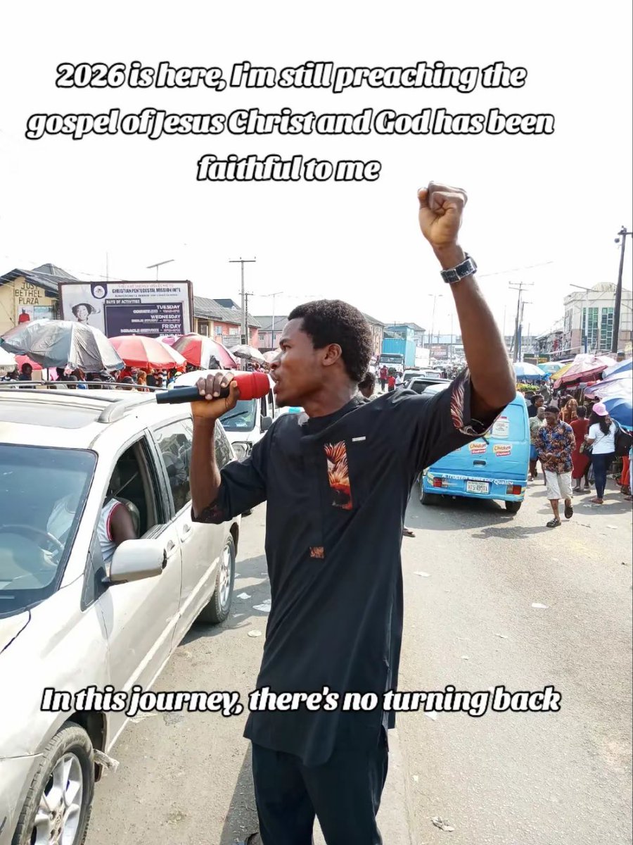 I have been preaching the gospel of Jesus Christ for 4 years and nothing in this world will stop me.

#Evangelism #SoulWinning
