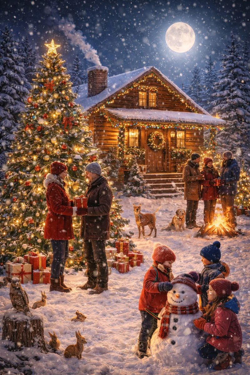 Magic in the air , joy every where - Christmas dreams come alive .