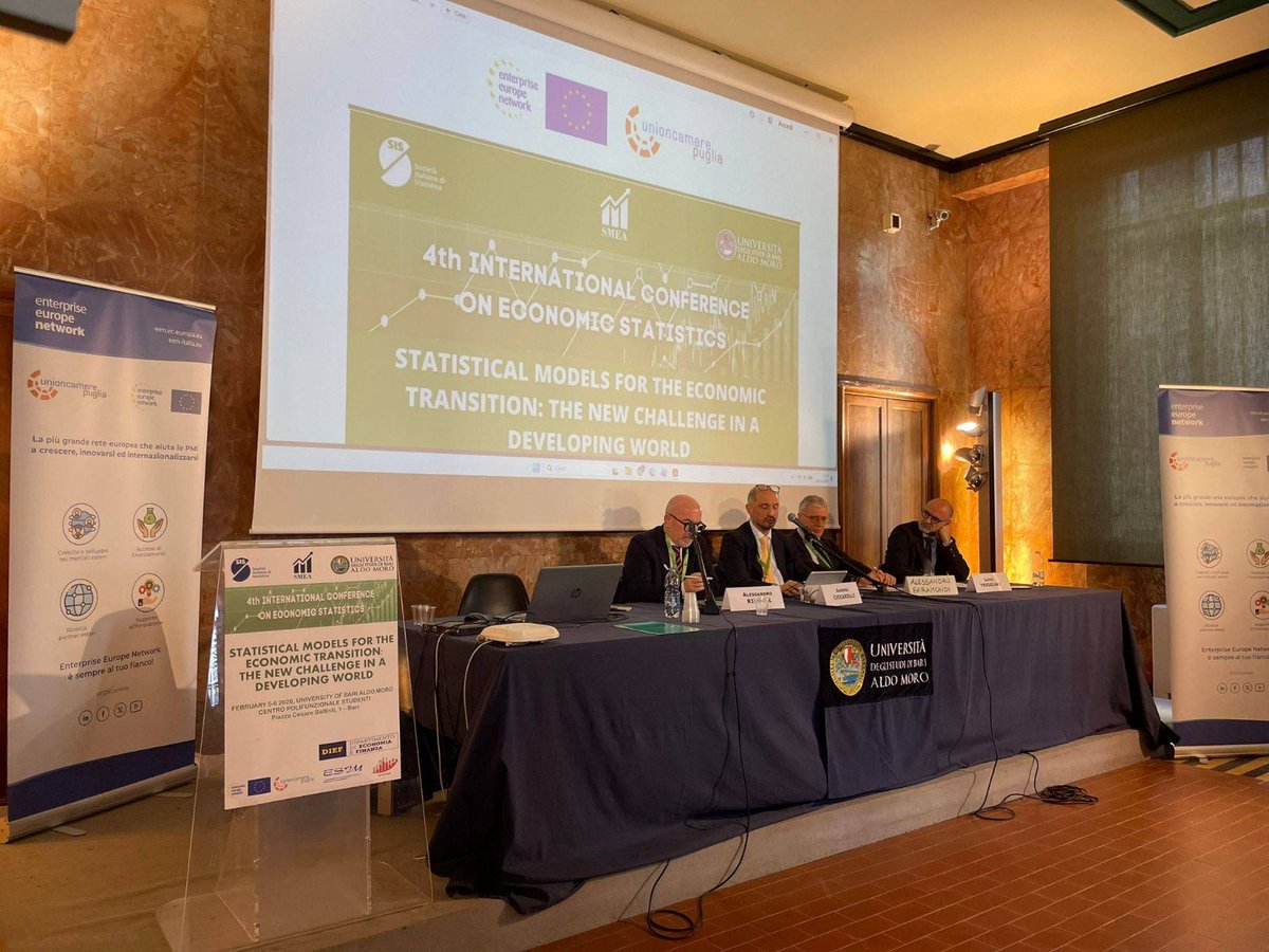 PugliaEEN's tweet photo. Statistiche, innovazione e competitività: il contributo di Unioncamere Puglia/EEN alla 4ª Conferenza internazionale di Statistica economica https://t.co/Go7GVs5DBW @EEN_Italia #statistica https://t.co/Q72EpIVDP4