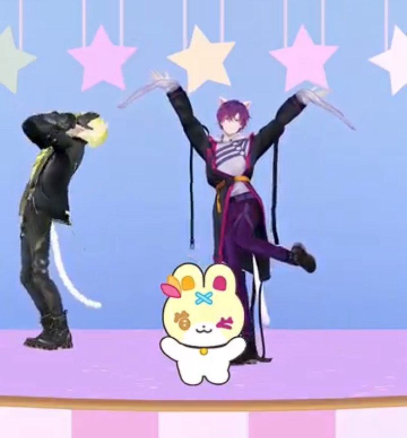 #EN神スクショ図鑑
にぎにぎにじたうんのラクノク
決めポーズバッチリが3名
悶えのけぞりﾈｺﾁｬﾝが1名