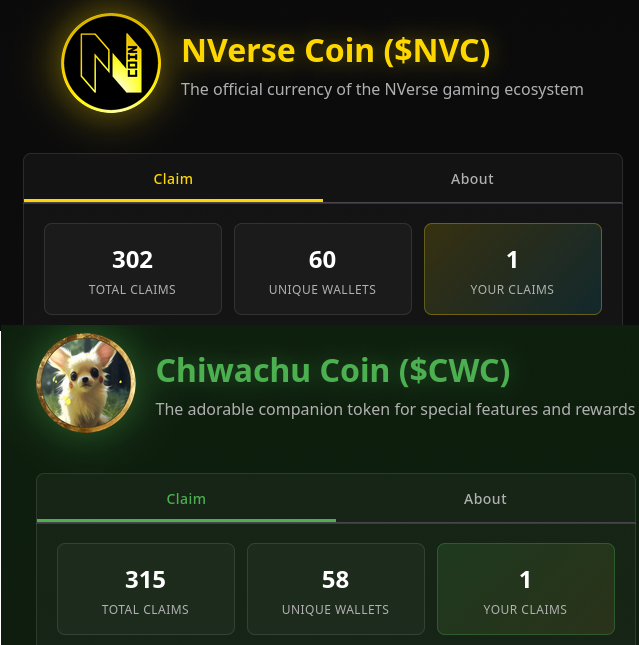 ImGettingHold's tweet photo. 🔸NVCoin & ChiWaChuCoin: 300 Claims reached🎉
Congratulation to the #NVerse community, together we achieved more than 300 claims for both $NVC and $CWC!
The NVerse army is slowly growing and will TAKE OVER THE WORLD! https://t.co/fTCNbtaJiA