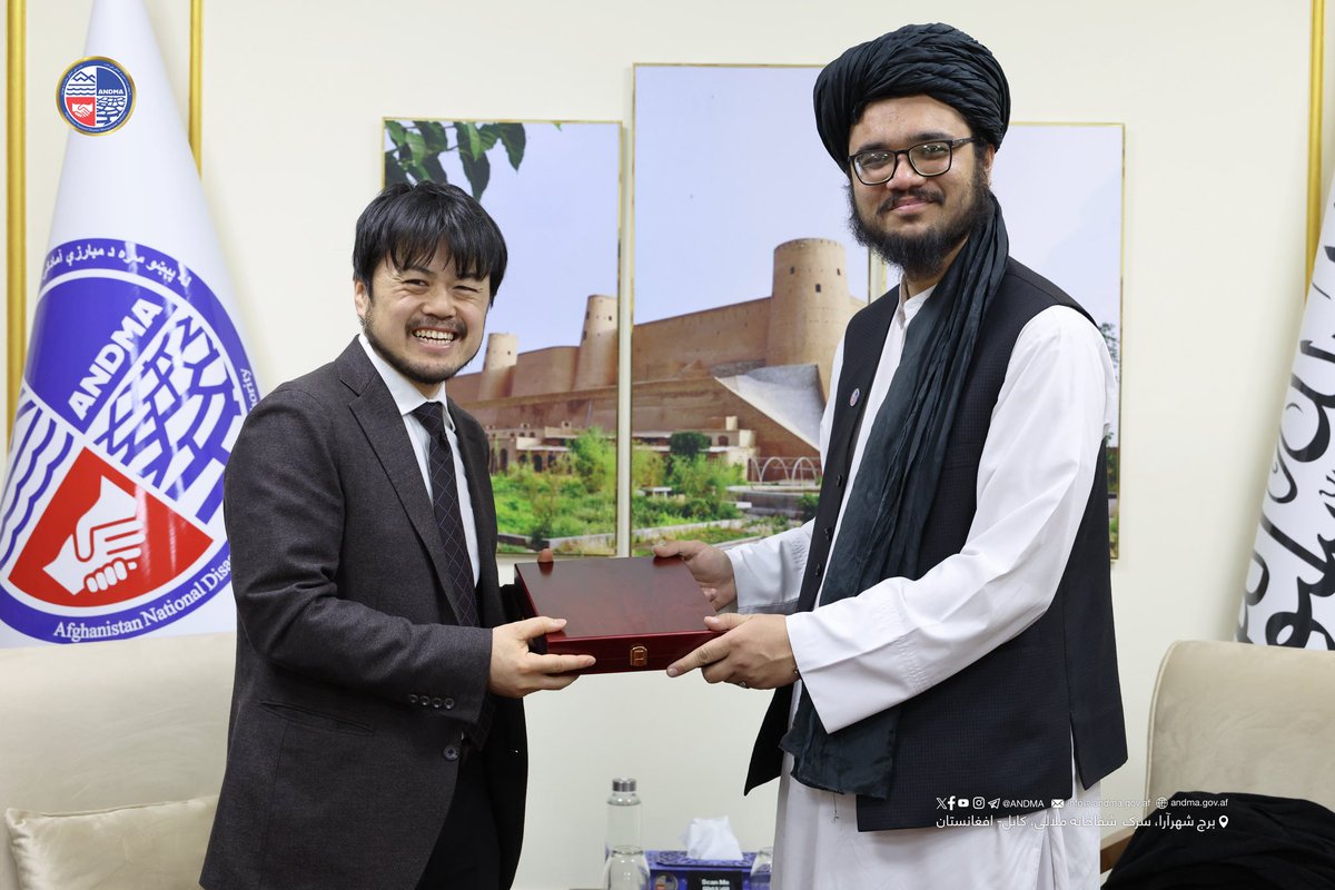 AfghanistanNDMA's tweet photo. A Meeting was Held Between the #Technical_Committee Chairperson of ANDMA and the Chief Representative of #JICA in Afghanistan
This Monday morning, the Chairman of the Technical Committee of Afghanistan National Disaster Management Authority, Mr. Burhanuddin Shinwari, met at the Authority's compound with Mr. Sota Tosaka, Chief Representative of the Japan International Cooperation Agency (JICA) in Afghanistan, and the Agency's senior representative, Yusuke Minato. Discussions focused on project implementation, expanding cooperation, and strengthening capacities.
The Chairman of the Technical Committee emphasized the need to provide humanitarian assistance to the people of Afghanistan. On behalf of the Director General of the Authority, he assured international organizations of the Authority's commitment to transparency and efficiency in its work processes. He further stressed the importance of equipping and preparing search and rescue teams, building human resource capacity, and fostering effective cooperation with international partners.
Meanwhile, Mr. Sota Tosaka, Chief Representative of JICA in Afghanistan, welcomed the close cooperation with Afghanistan National Disaster Management Authority. He stated that JICA is ready to advance climate change-related projects in collaboration with the Authority and its partner organizations, and to enhance the capacity of the Authority's staff through the organization of international training programs. He also emphasized support for equipping and backing the Authority's search and rescue teams.
It is worth noting that recently, a cooperation agreement worth $9.3 million was signed with UNOPS through partner organizations in the area of climate change and related projects, paving the way for the expansion of activities in Afghanistan.
In conclusion, both sides stressed the need to further strengthen cooperation and coordination for the improvement of joint activities.
February 9th, 2026
Afghanistan National Disaster Management Authority - ANDMA
#AfghanistanNDMA