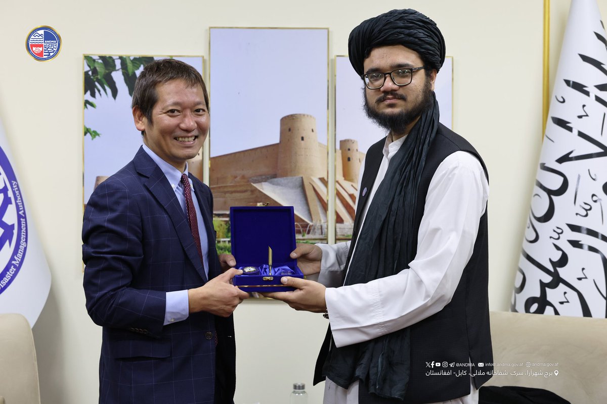 AfghanistanNDMA's tweet photo. A Meeting was Held Between the #Technical_Committee Chairperson of ANDMA and the Chief Representative of #JICA in Afghanistan
This Monday morning, the Chairman of the Technical Committee of Afghanistan National Disaster Management Authority, Mr. Burhanuddin Shinwari, met at the Authority's compound with Mr. Sota Tosaka, Chief Representative of the Japan International Cooperation Agency (JICA) in Afghanistan, and the Agency's senior representative, Yusuke Minato. Discussions focused on project implementation, expanding cooperation, and strengthening capacities.
The Chairman of the Technical Committee emphasized the need to provide humanitarian assistance to the people of Afghanistan. On behalf of the Director General of the Authority, he assured international organizations of the Authority's commitment to transparency and efficiency in its work processes. He further stressed the importance of equipping and preparing search and rescue teams, building human resource capacity, and fostering effective cooperation with international partners.
Meanwhile, Mr. Sota Tosaka, Chief Representative of JICA in Afghanistan, welcomed the close cooperation with Afghanistan National Disaster Management Authority. He stated that JICA is ready to advance climate change-related projects in collaboration with the Authority and its partner organizations, and to enhance the capacity of the Authority's staff through the organization of international training programs. He also emphasized support for equipping and backing the Authority's search and rescue teams.
It is worth noting that recently, a cooperation agreement worth $9.3 million was signed with UNOPS through partner organizations in the area of climate change and related projects, paving the way for the expansion of activities in Afghanistan.
In conclusion, both sides stressed the need to further strengthen cooperation and coordination for the improvement of joint activities.
February 9th, 2026
Afghanistan National Disaster Management Authority - ANDMA
#AfghanistanNDMA