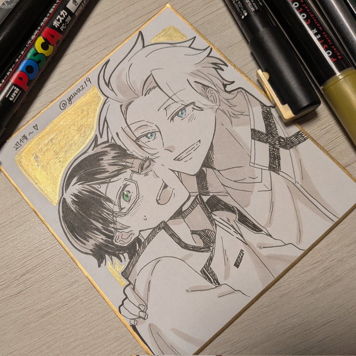 別ジャンルで色紙描く文化あるのでちっちゃい色紙めっちゃ家にあるんす