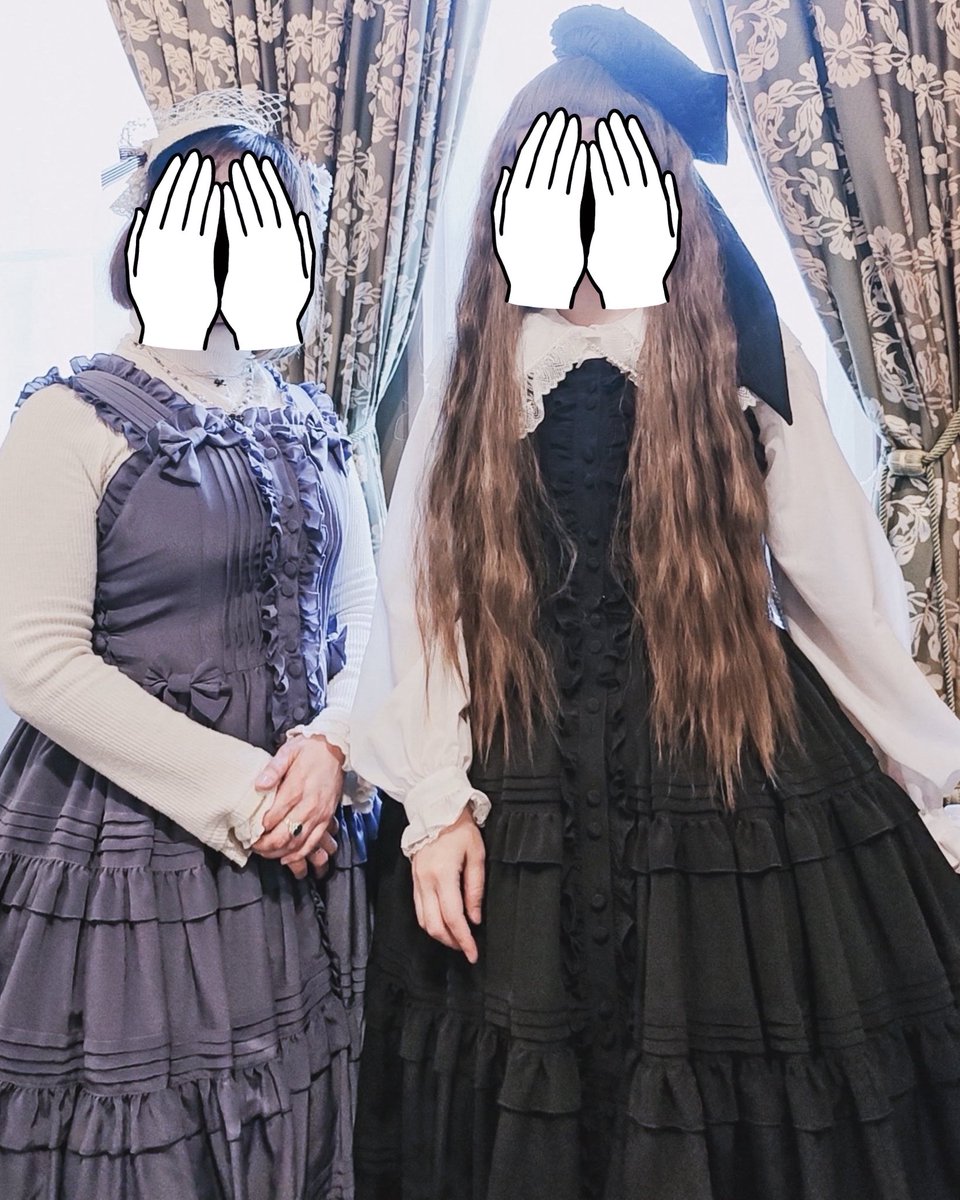 ロマアラありがとうございました(๑˃̵ᴗ˂̵)♡
今回は助っ人のちぐちゃんとピンタックティアードJSKのお薦め隊でした🖤💙

そしてリボンのヘッドドレス、Bibi de rubanを広めてくださっているお客様が数名いらして感激でした！(*ᴗ͈ˬᴗ͈)ありがとうございます♡

二枚目a:rucoさん←と→ゆきちゃんと📷✧