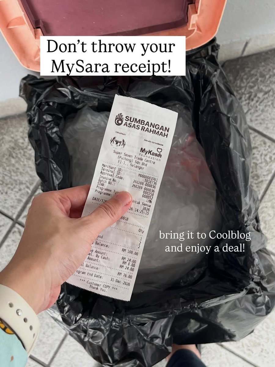 joeboyking93's tweet photo. Lepas korang shopping guna mySARA, 
jangan buang tong sampah pulak resit tu!!

Tunjuk dekat Coolblog &amp; dapatkan
2nd cup hanya RM1 🧋🧋

📅Bermula hari ini, 9–13 Feb..
👉Valid untuk Papa Zola &amp; Hari-Harimau series
✅T&amp;C apply | Selected stores only https://t.co/nSKVwWfCfn