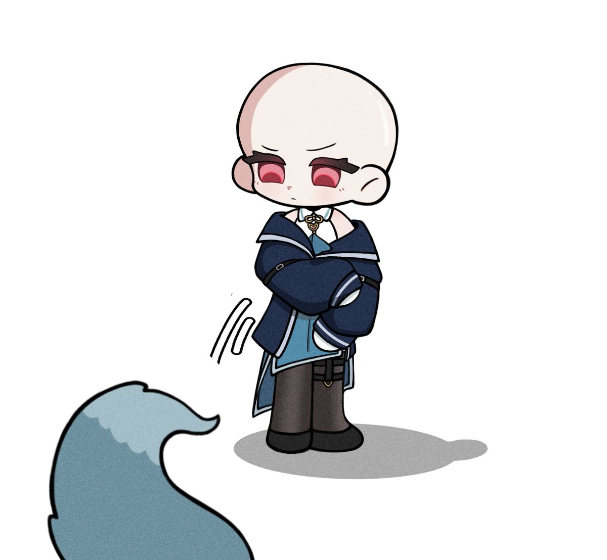 尾巴也不要了。
(我沒想到這能畫到第三張)