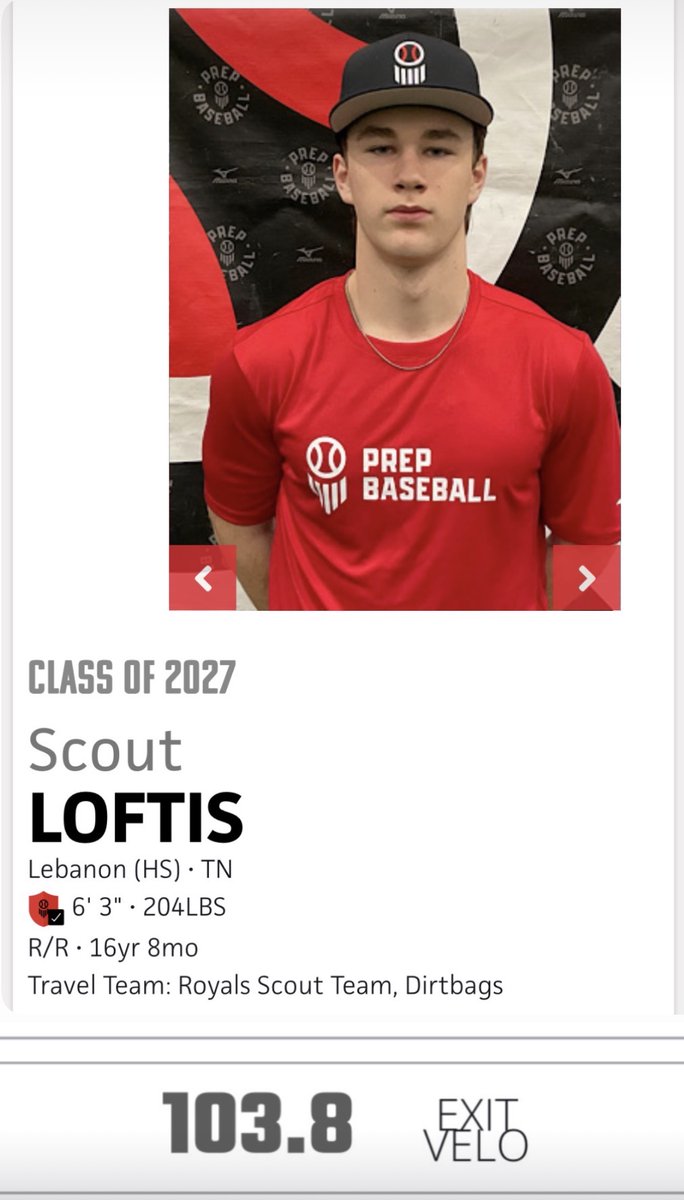 Scout Loftis 2027 tweet media