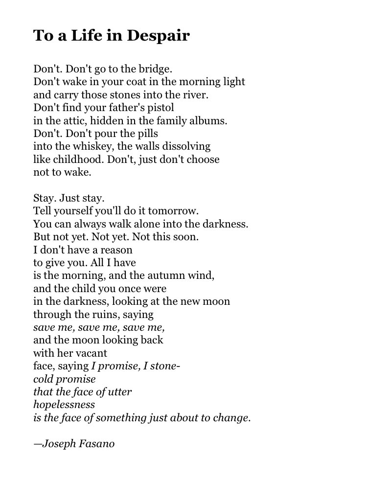 Sending this, with love, to everyone who may need it.