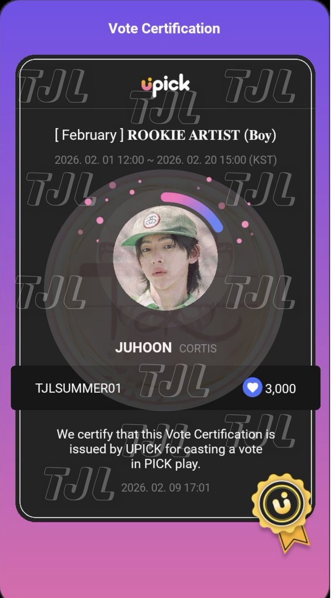RT DEAL ACHIEVED + BONUS UNLOCKED!! 🎉💙  

Original target: 2,000 blue jams
But because you trusted us and showed massive love — we added 1,000 blue jams extra as our thanks!  <a href="/KIMJUHOONVT/">JUHOON VOTING TEAM</a> 

Total: 3,000 votes for #JUHOON in February Rookie Artist (Boy) 🏆  

Thank you to all