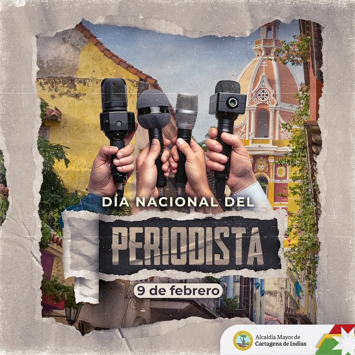 Envío un abrazo muy fuerte a todos los periodistas de #Cartagena, esperando que la verdad, el rigor y el criterio sean siempre el eje fundamental de su maravilloso oficio, piedra angular de nuestra preciada democracia.