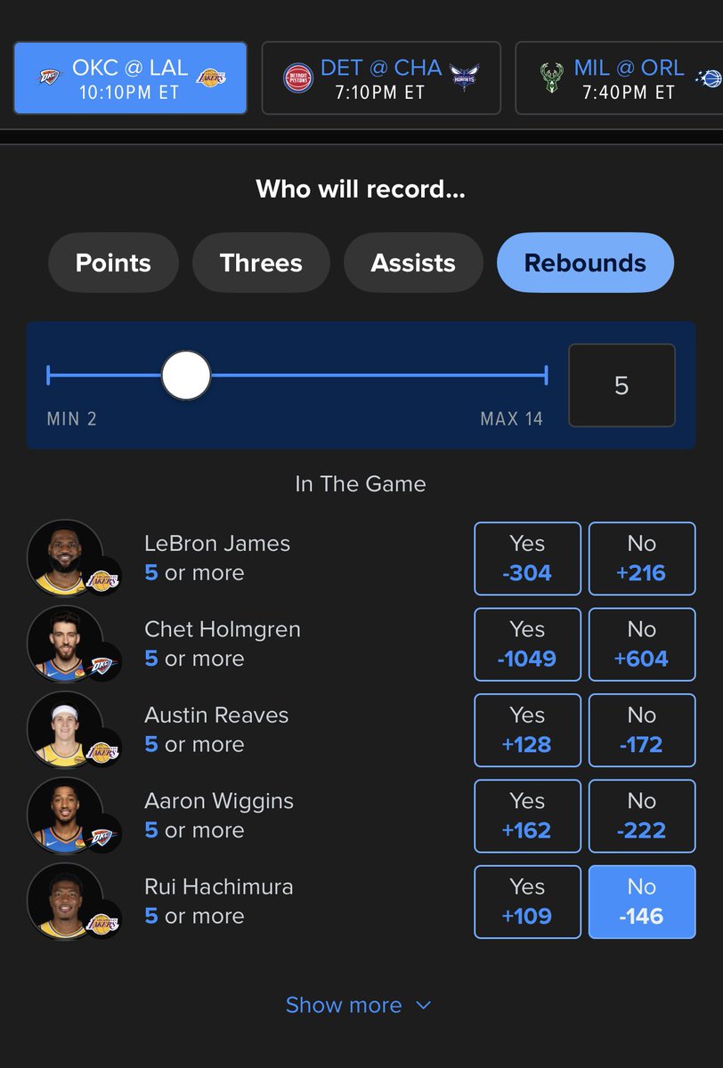 SC_FFB's tweet photo. NBA Free Play 🏀
Rui Hachimura Under 5 Rebounds (-146, FanDuel)
Full card, promos, and write-ups will be posted in Sam’s Club 👇
🔗 https://t.co/h2QTYMhqUB https://t.co/3Jr2mC9VCS