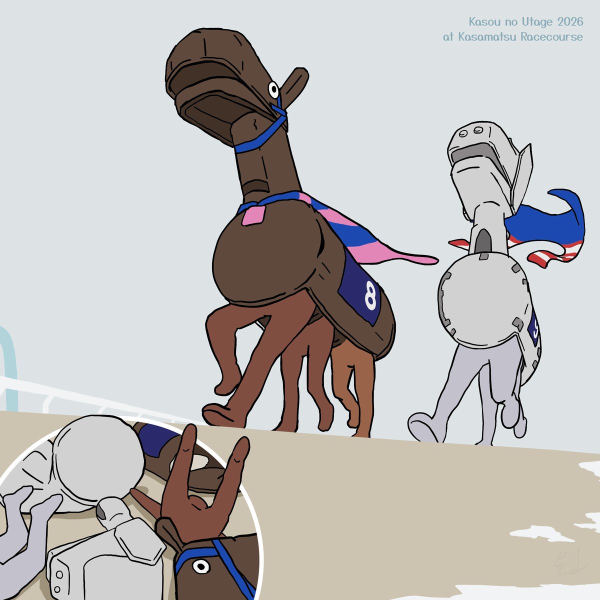 笠松で甦る伝説のハリボテ対決