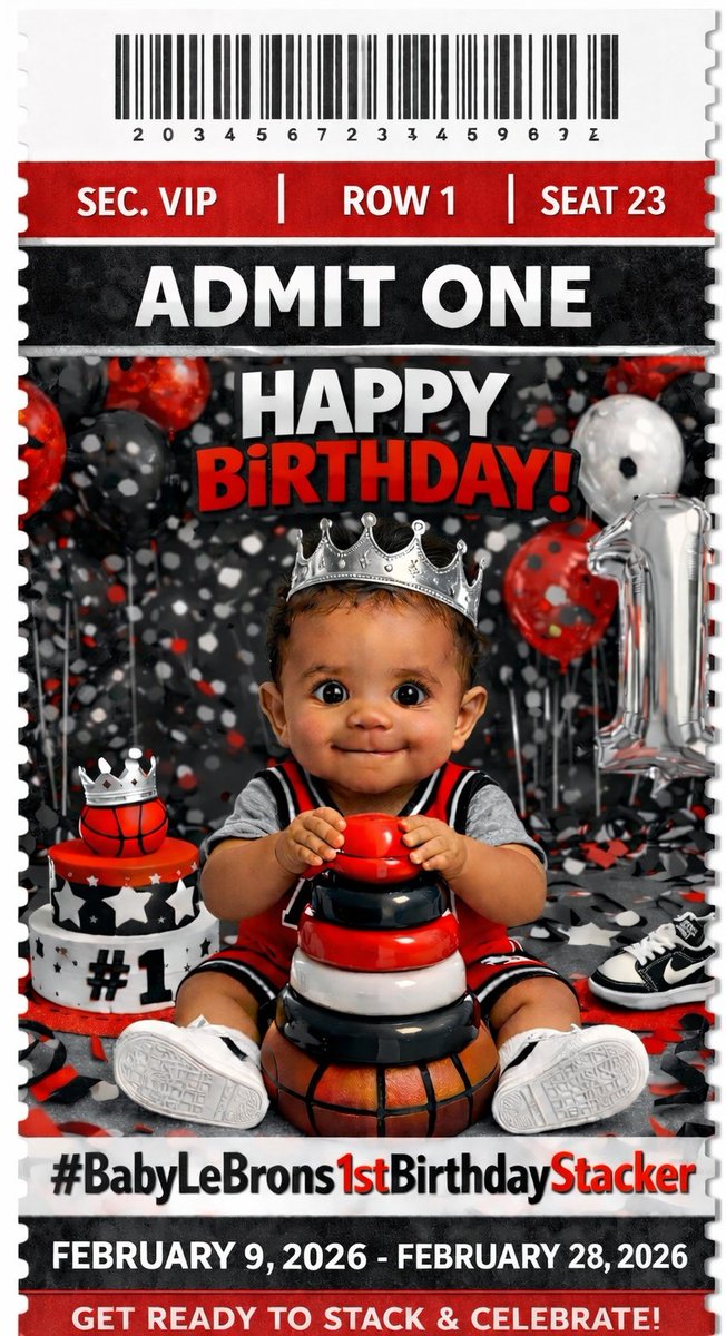 LebronsLocker's tweet photo. Good morning hobby family!

February is a special to me! My 1st son was born! 

I will be running a 1 month stacker starting today!

All 💰 will go in his bank account! 

Here is your 🎟 to enter the show!
#StackItUp

Day 1 - Current Day - 1 Year coming soon ♊️🧿

Please Repost https://t.co/CGMh41GZBI