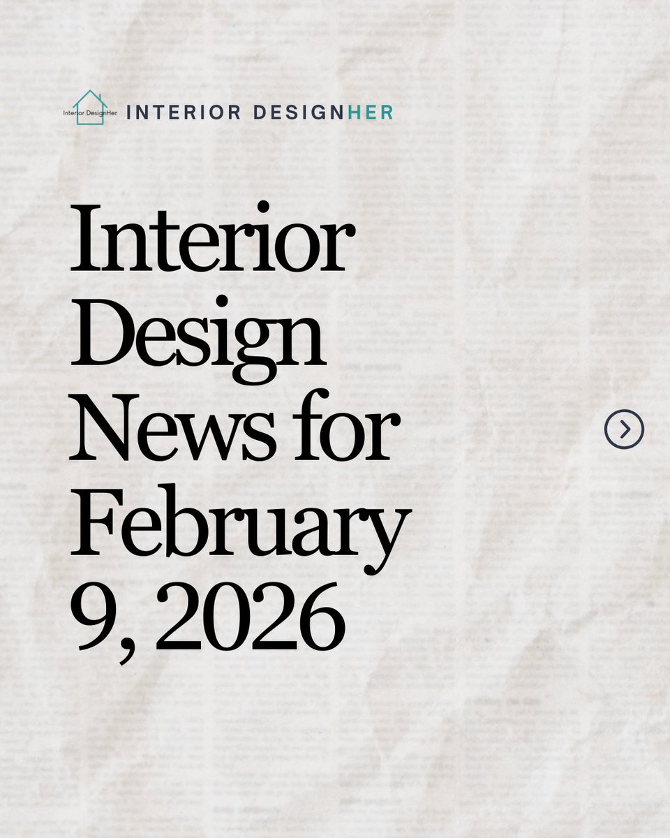 Int_Designher's tweet photo. Here's your interior design business news for February 9, 2026.

#interiordesign #interiordesigner https://t.co/kom8X760Qf