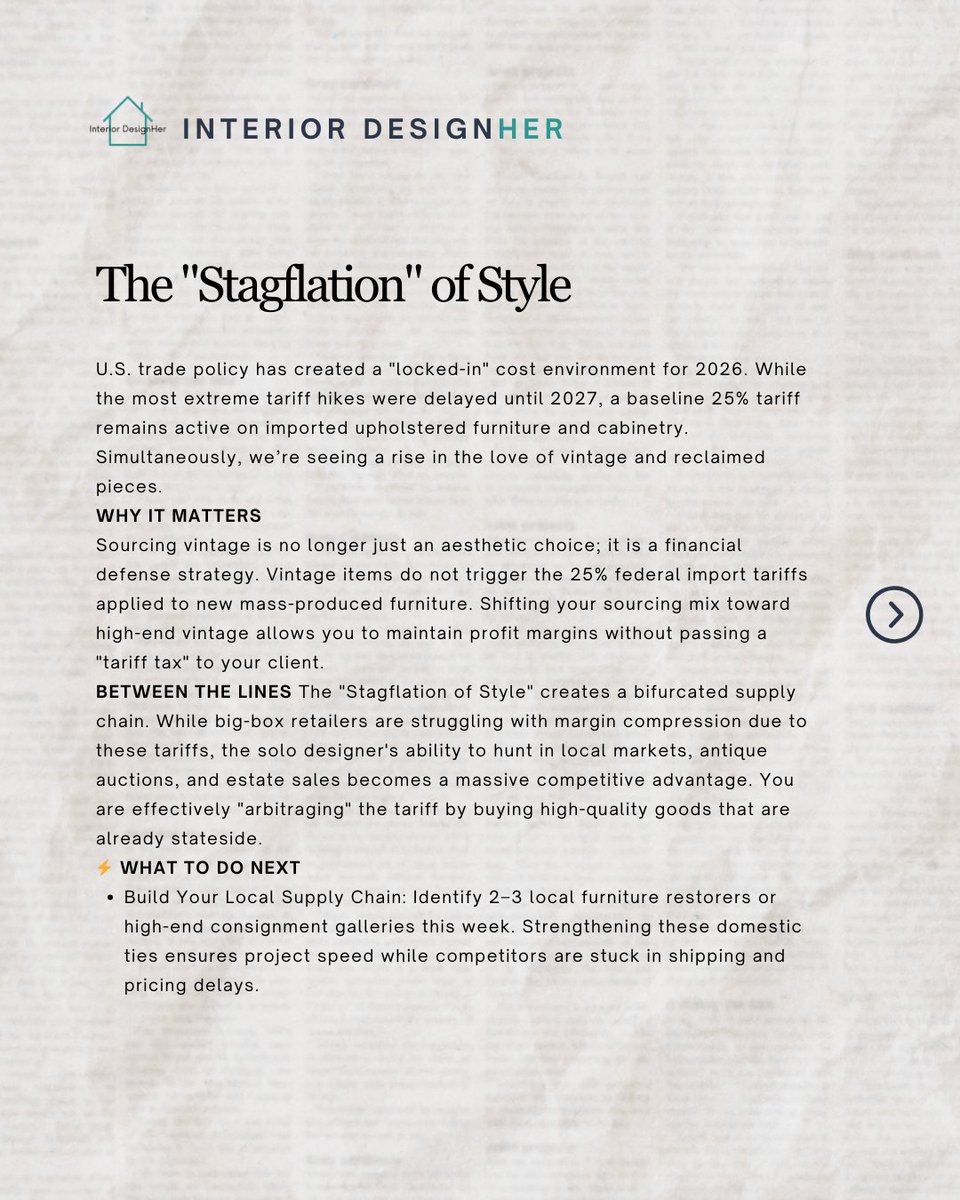 Int_Designher's tweet photo. Here's your interior design business news for February 9, 2026.

#interiordesign #interiordesigner https://t.co/kom8X760Qf