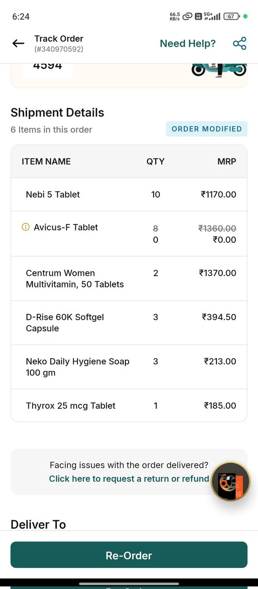 ImKingKB's tweet photo. Order 8 strips. Wait for delivery. Receive 0. 🤡
@Apollo247 sends a "modified" note after delivery, but they’ll call you 5 times a day to ensure you pay for your cart. Apparently, their sales team works harder than their inventory management.
Is this the new standard? https://t.co/b7acvJwkQU