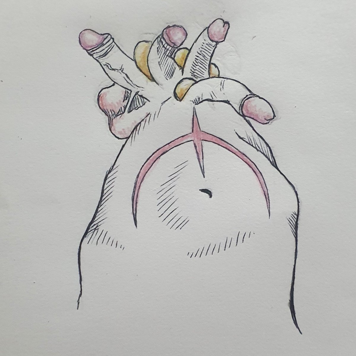 Nsfw drawing - a view of various view I had from a model