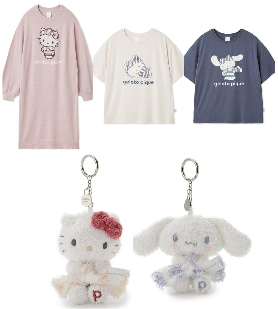 ジェラート ピケとサンリオ初コラボ、ハローキティ＆シナモロールの