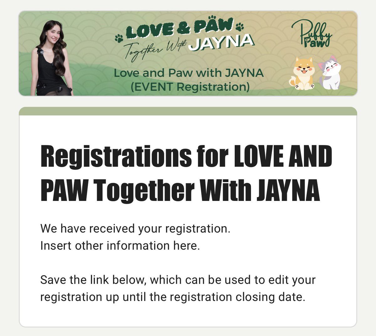 เจอกันค้าบม๋าเด็ก 💚🫶🏻
#PuffypawxJayna #aangelinaass